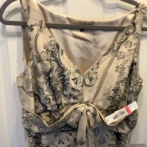 Antonio Melani Sleeveless 100% Silk Paisley Dress NWT Size 14